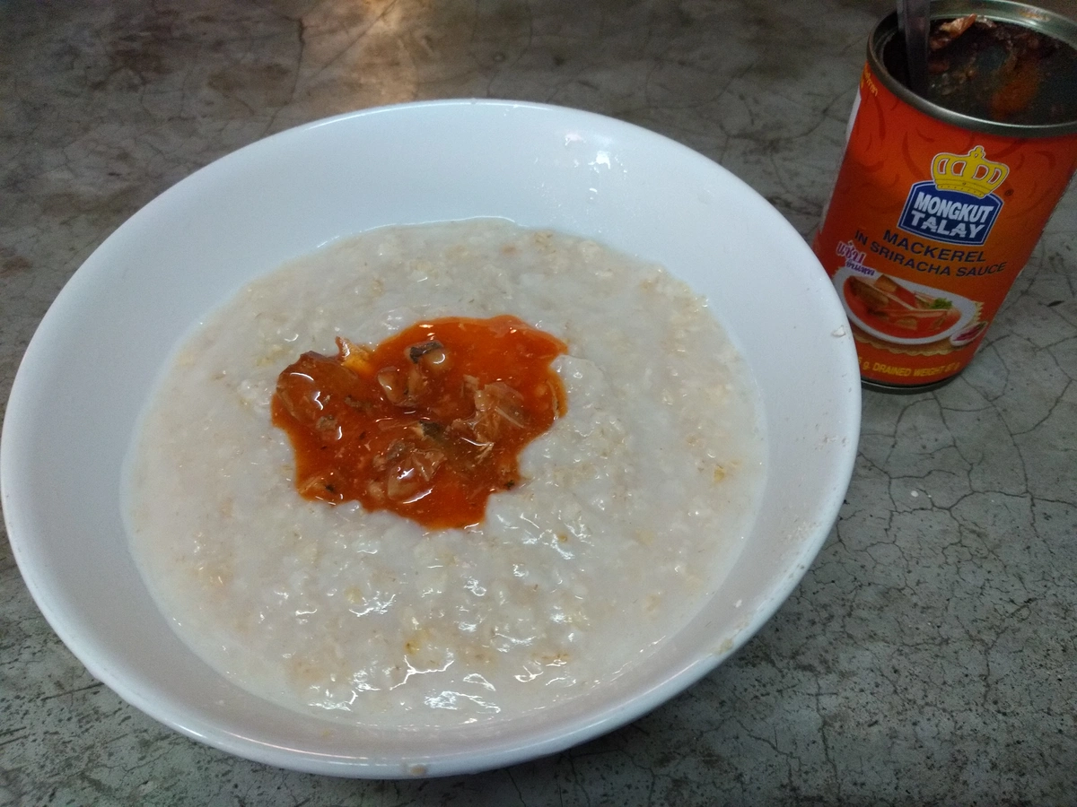 Photo of Mackerel and Sriracha Porridge